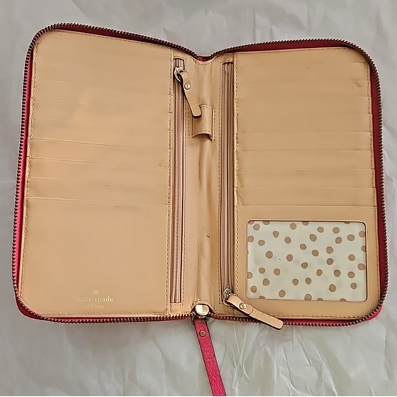 Kate Spade Large Hot Pink Wallet / Day Planner Holder 🩷🗓️✏️ - Picture 9 of 13